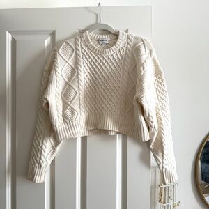 Aritzia Sunday Best Peggy Cropped Sweater